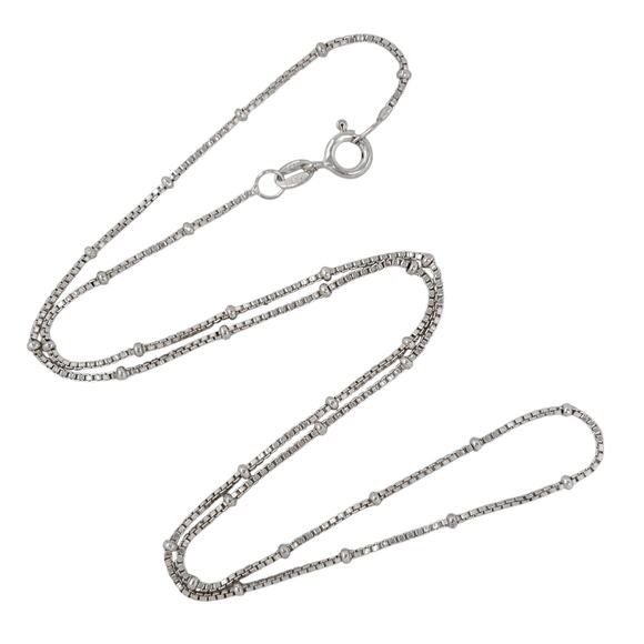 Unbranded Jewelry - Estate Italy Sterling Silver 925 2.0mm Box Link Chain Necklace 18.5"